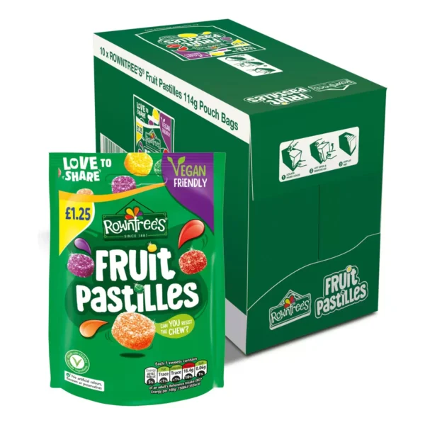 Rowntree's Fruit Pastilles PM £1.25, 10 x 114g