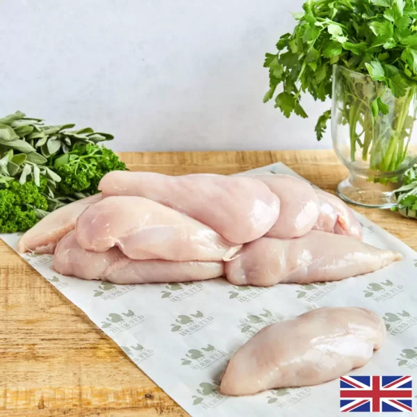 Herb Fed Free Range Skinless Chicken Breasts, 2kg (Serves 8-10 people)
