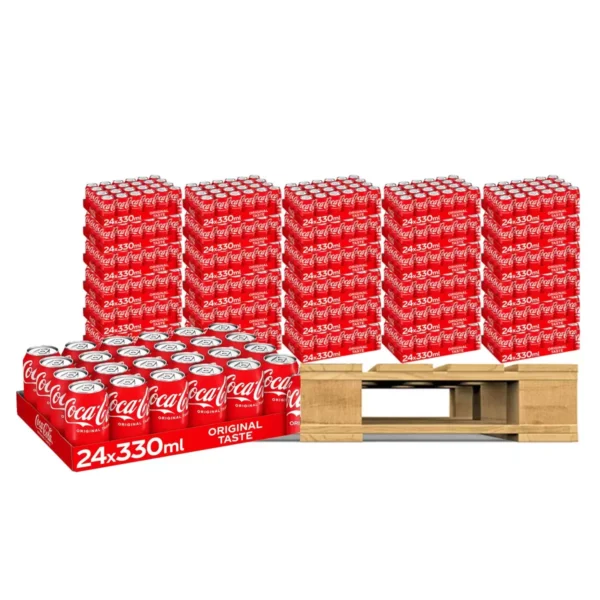 Coca Cola Barcoded Cans, 24 x 330ml, 100 Units (Pallet Deal)